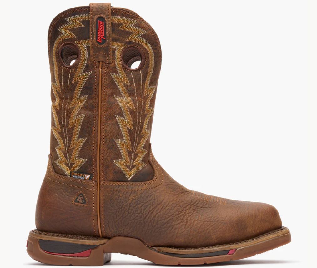Rocky Men&#39;s Long Range Composite Toe Waterproof Western Boot RKW0303