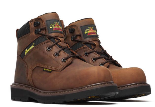 Thorogood Men&#39;s Jobsite Series – 6&quot; Crazy Horse Waterproof Safety Toe 804-4143