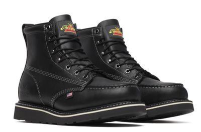 Thorogood Men's American Heritage Midnight Series - 6" Black Moc Toe 814-6206