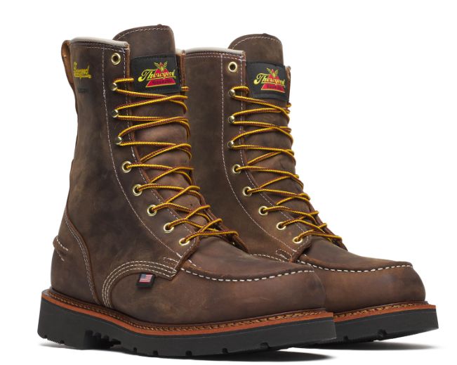 Thorogood Men&#39;s 1957 Series - Waterproof - 8&quot; Crazy Horse Moc Toe - MAXWear90™ 814-3890