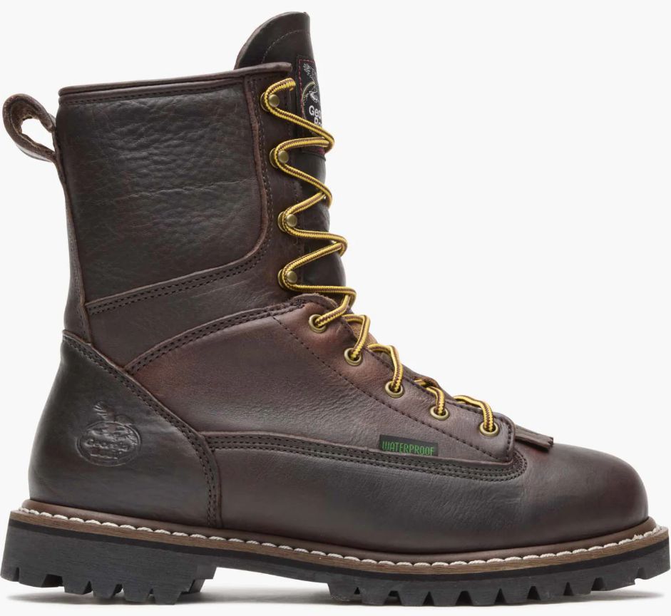 Georgia Boots Men&#39;s Steel Toe Waterproof Lace-To-Toe Work Boot G103