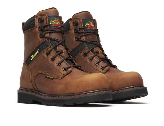 Thorogood Men&#39;s Jobsite Series – 8&quot; Crazy Horse Waterproof Safety Toe 804-4243