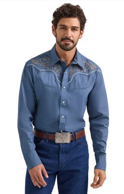 Wrangler Men's Rodeo Ben Western Snap Shirt 112360119