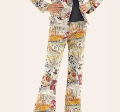 Wrangler Children&#39;s  Lainey Wilson Storyteller Print Bell Bottom Jean 112361049