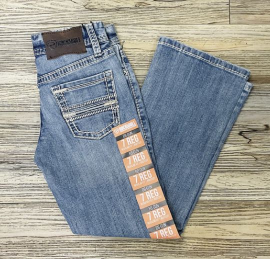 Rock &amp; Roll Denim Children&#39;s  Regular Fit Bootcut Jean - Medium Vintage Wash BB0BD06687