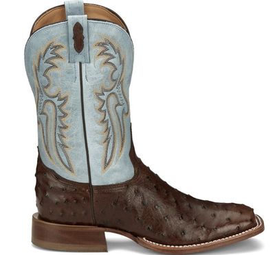 Tony Lama Men's  Jacinto Ostrich 11" Wide Square Toe Boot EP6093