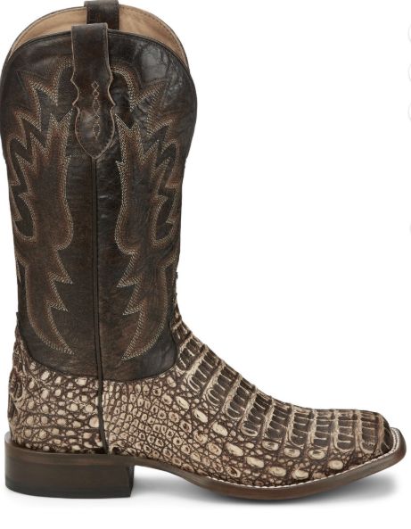 Tony Lama Men&#39;s  Mitcham Peanut Hornback Caiman Western Boot TL5259