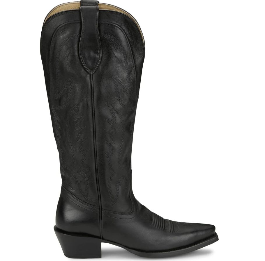 Tony Lama Women&#39;s Wo Jess 15&quot; Midnight Goat Western Boots DR4252