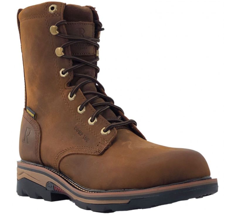 R. Watson Men&#39;s Peanut Lace Up Work Boots RW1020CTW