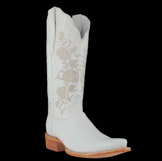 R. Watson Women&#39;s Wo Wedding White Cowhide Boot RWL8499-9