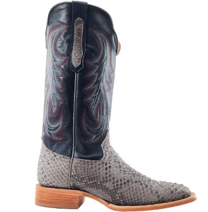 R. Watson Men&#39;s Grey Sueded Python RW7914-2