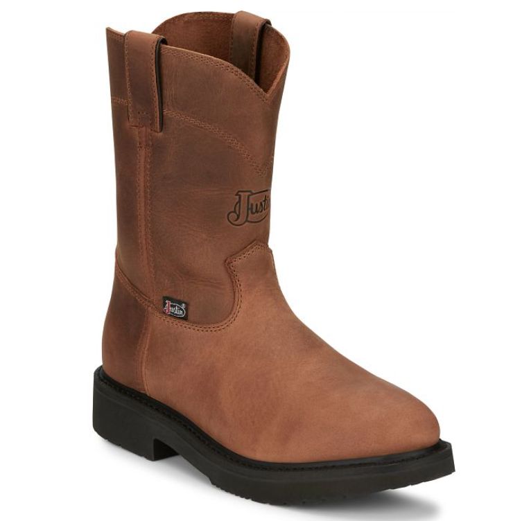 Justin Men&#39;s Round-Up 10” Work Boot 4760