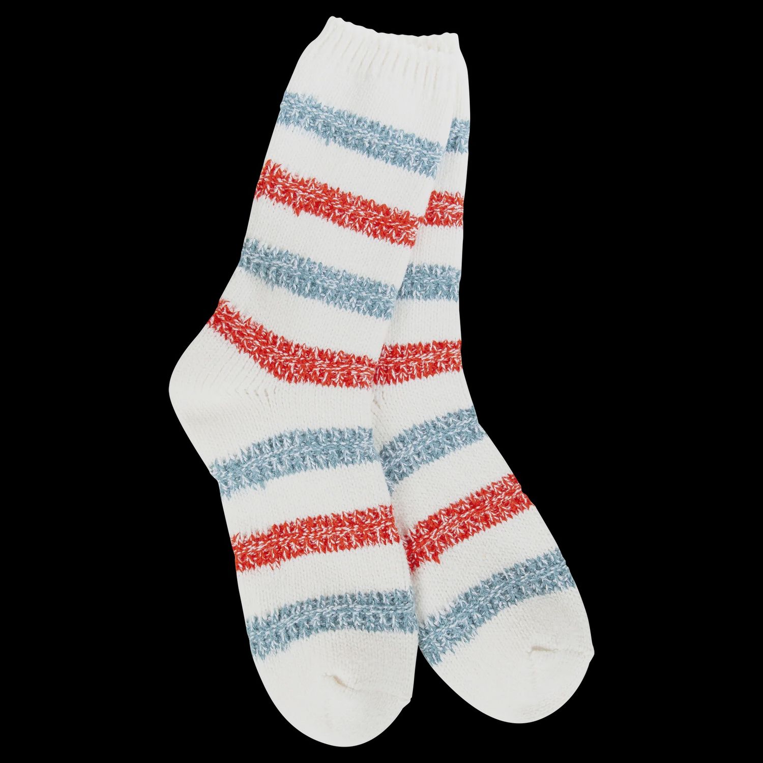 Worlds Softest Womens Ragg Links Crew  OS Vintage Stripe 76427