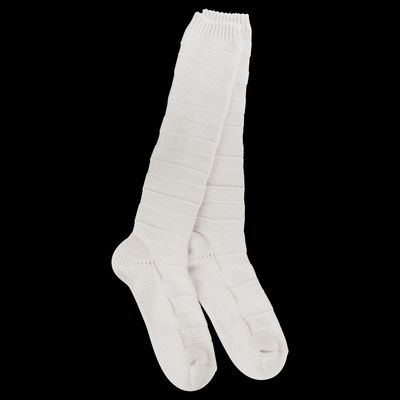 Worlds Softest Womens Solid Stripe Knee High Oatmeal Socks 76357