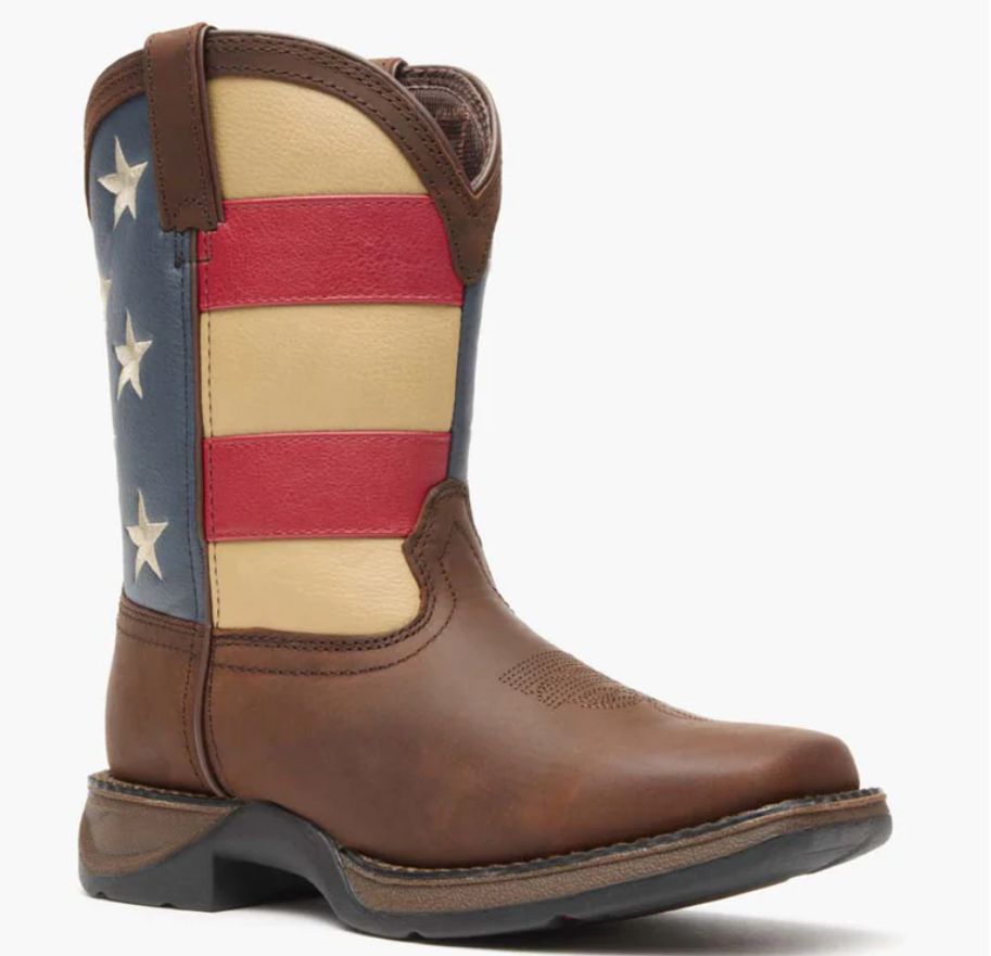 Durango Children&#39;s Lil&#39; Rebel Big Kids&#39; Patriotic Flag Boot DBT0160