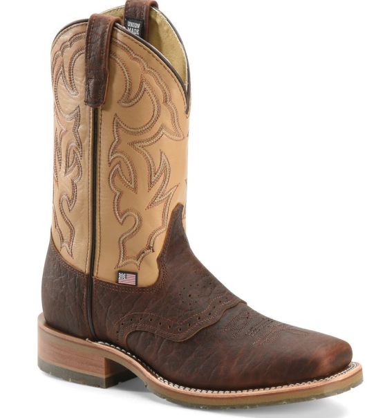 Double H/Carolina Men&#39;s  11&quot; Graham Wide Square Toe Roper (Soft Toe) DH4305