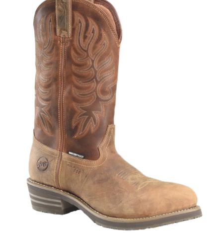 Double H/Carolina Men&#39;s  Garza 12&quot; Waterproof Composite Toe R-Toe Boot DH4159