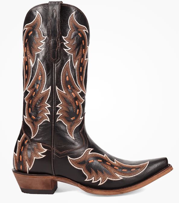 Dan Post/Laredo/Dingo Men&#39;s  Racer Leather Boot - Black DI267