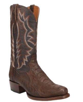 Dan Post Men's  Anders Ostrich Square Toe Western Boots DP3103