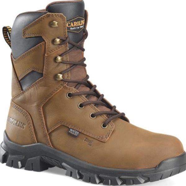 Carolina Men&#39;s  Gruntz 8&quot; Steel Toe Waterproof Work Boot CA3597