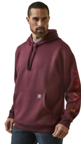 Ariat Men&#39;s  Rebar Graphic Logo Hoodie 10046663