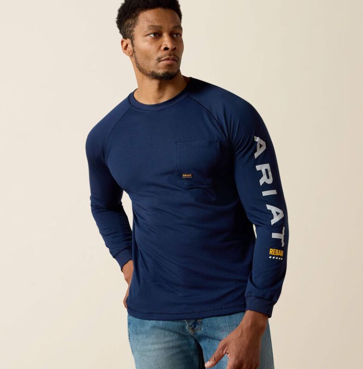 Ariat Men&#39;s  Rebar Heat Fighter T-Shirt 10031032