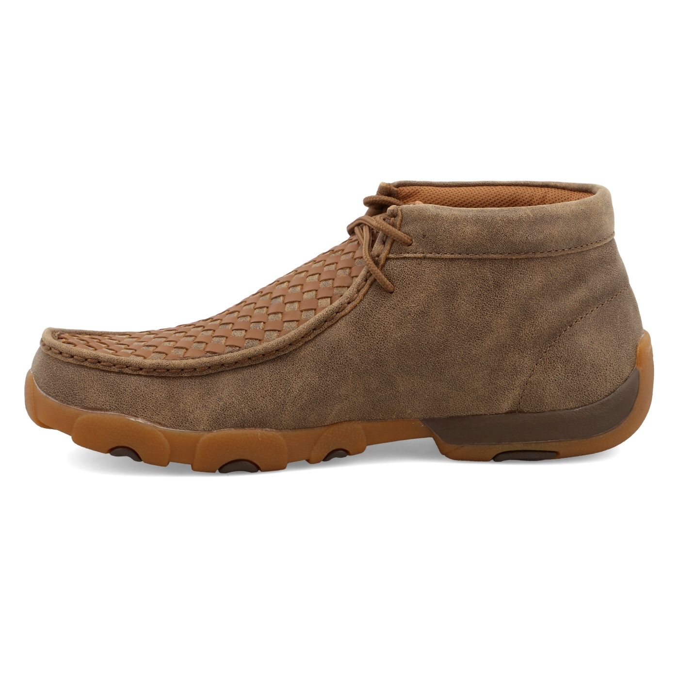 Twisted X Mens Driving Moc Bomber/Tan Check MDM0033 display picture 1