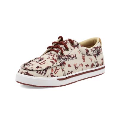 Twisted X Childrens Kicks Cream Print YCA0013...
