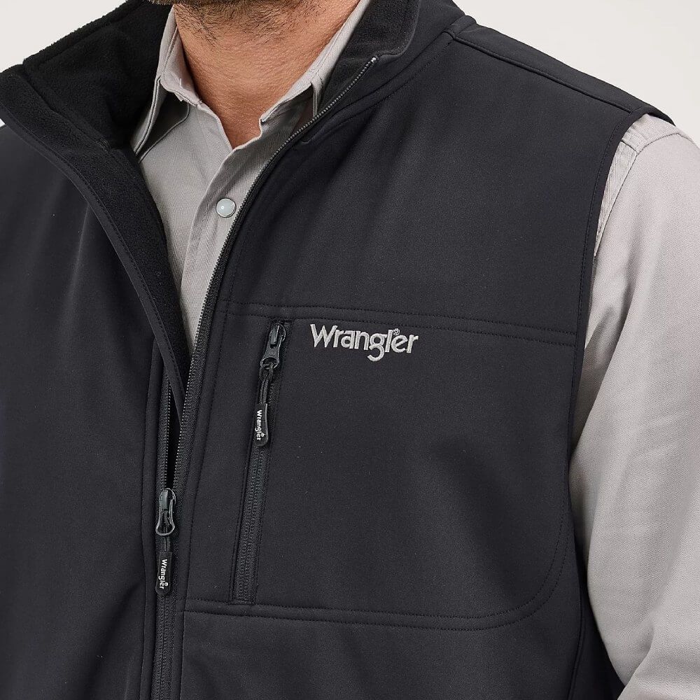 Wrangler Men's Black Waterproof Trail Vest-112368286