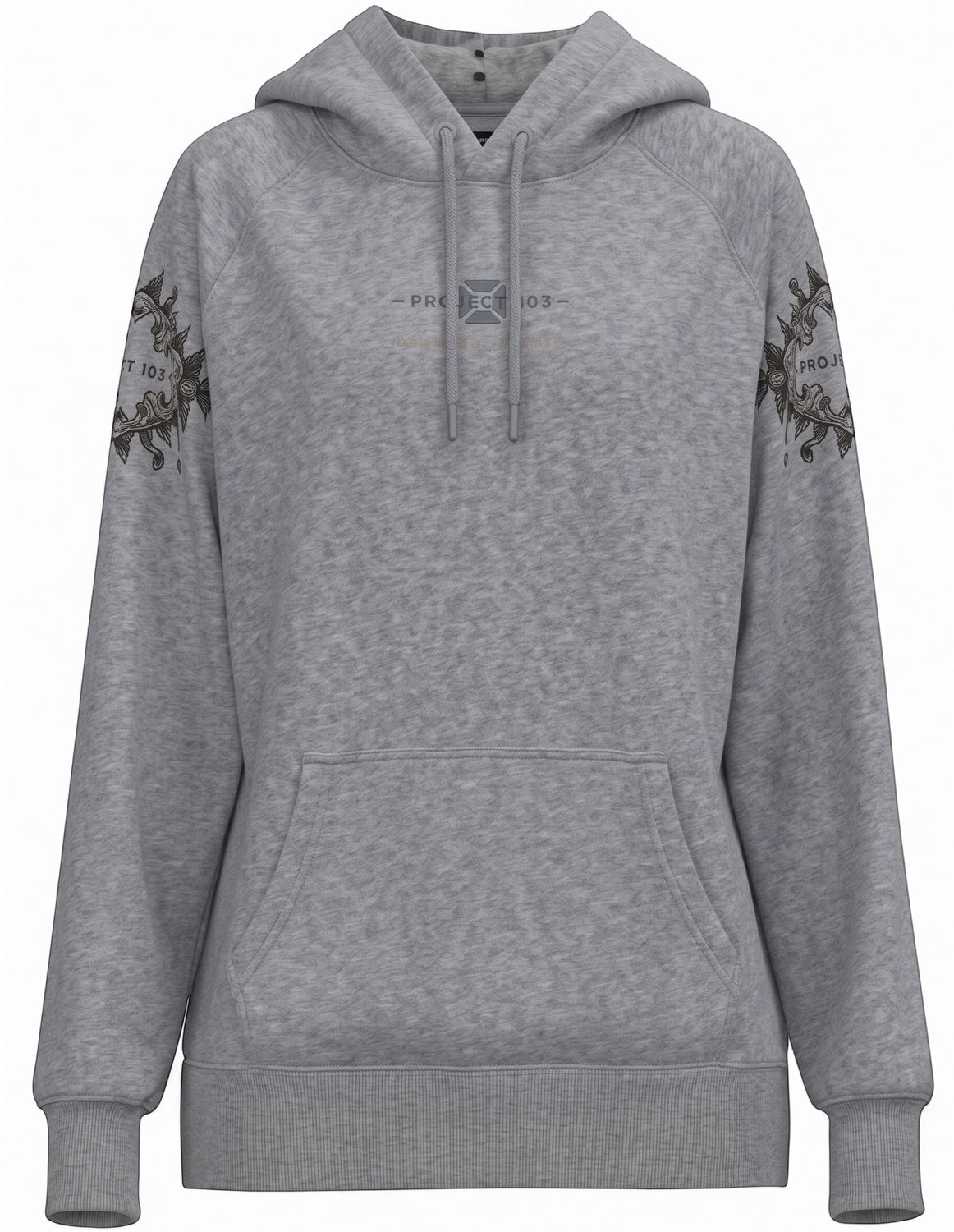 Hooey Ladies Eldorado Heather Grey Hoody HH1392GY