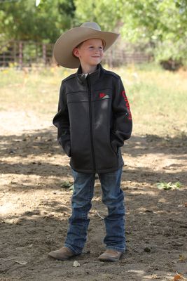 Cinch Boys Sweater Jacket Charcoal MWJ5080001