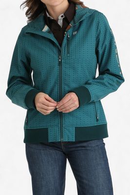 Cinch Denim Women's Geo Print Hooded Jacket MAJ9899001