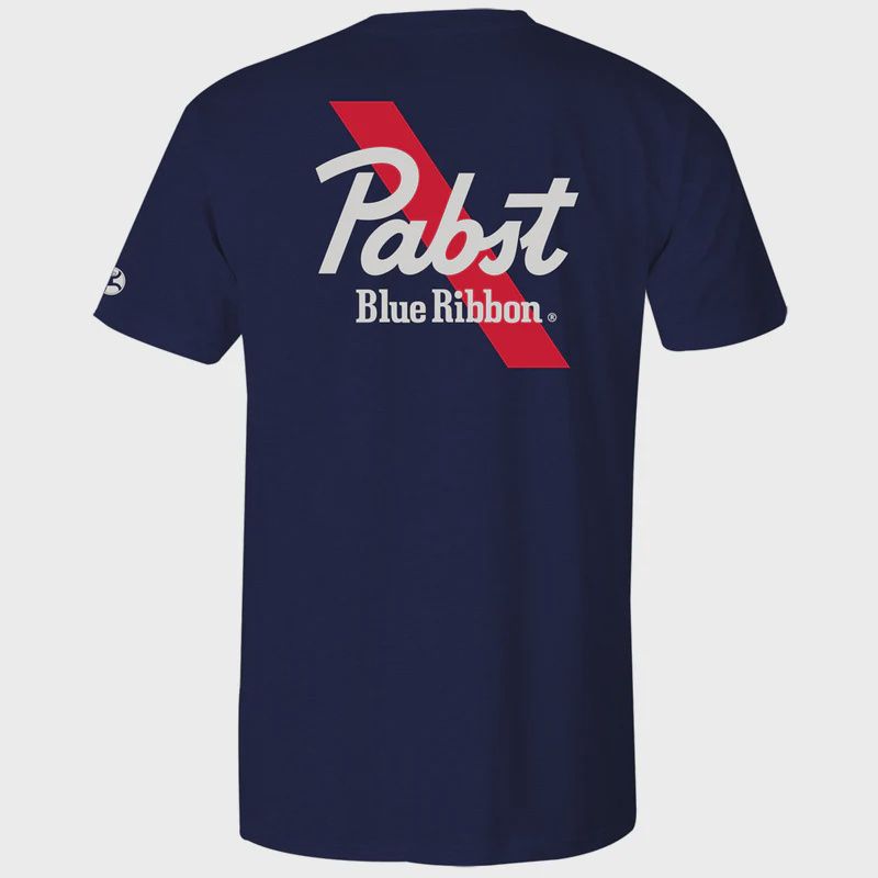 Hooey Men's Pabst Blue Ribbon Navy  Tee: HT1638NV