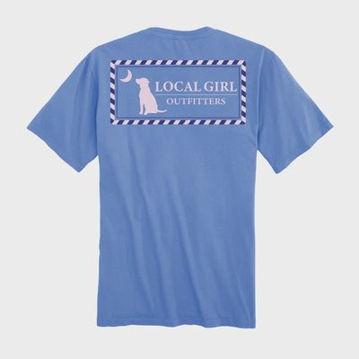 Local Girl Women's Blue Rope Plate Tee-L5100009