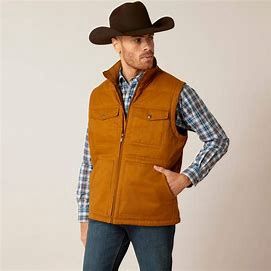 Ariat Men's Grizzly Canvas Conceal and Carry Vest 10046386