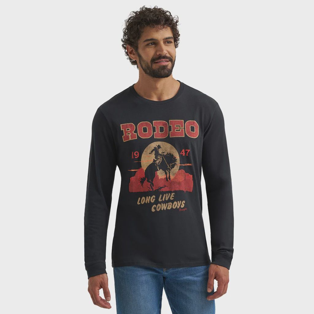 Wrangler Men's LS Front Graphic T-shirt 112365682