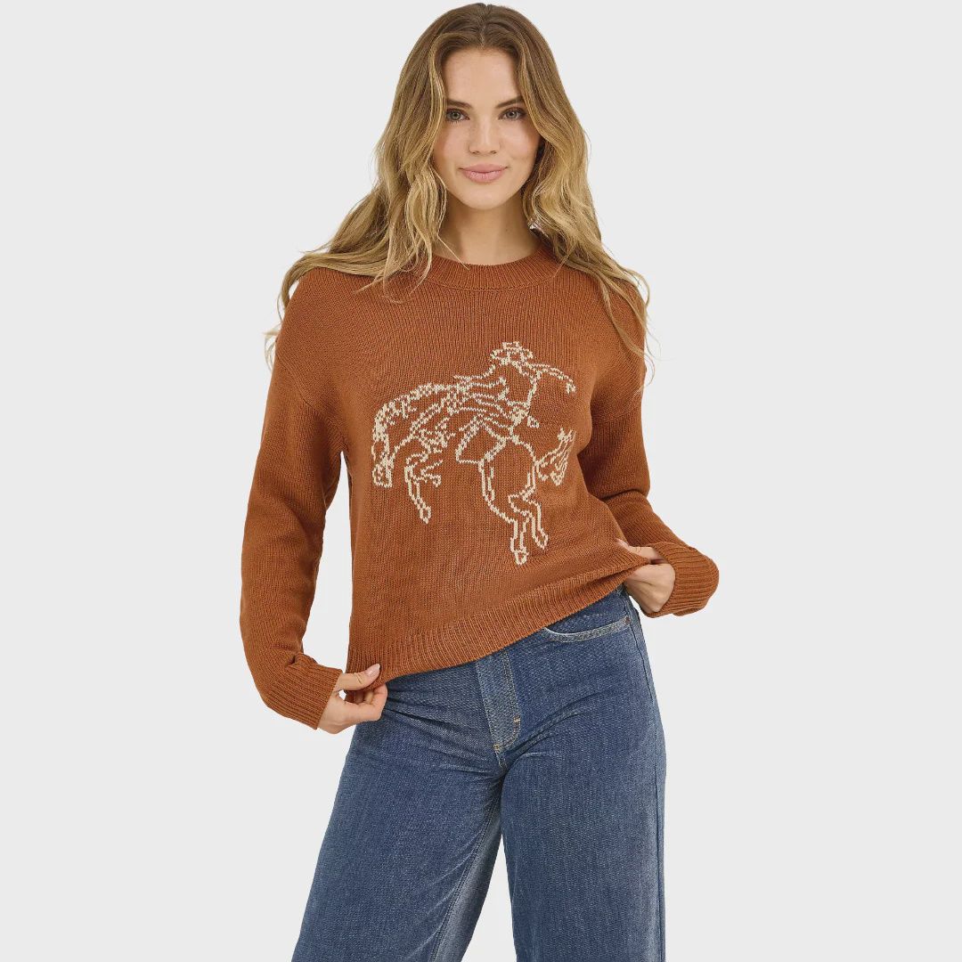 Wrangler Womens Americana Crew Sweater 112372331