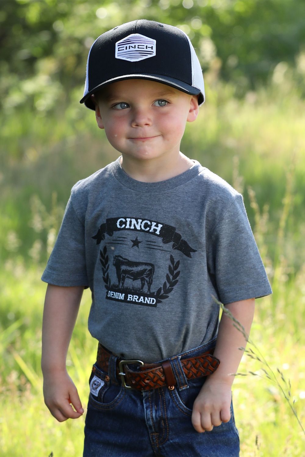Cinch Boy's Grey Tee MTT7671098