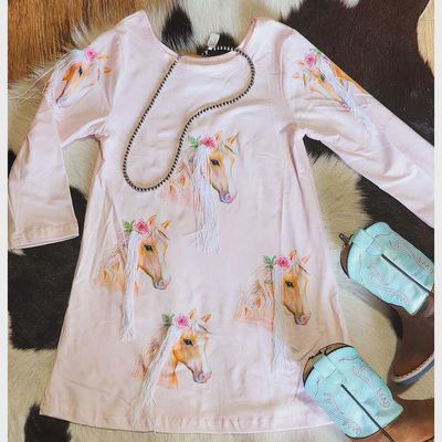 Shea Baby Infant/Toddler Horse Tassel Dress DRH01