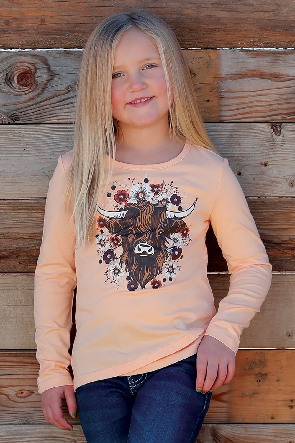 Cinch Girls LS Tee: CTK8870002