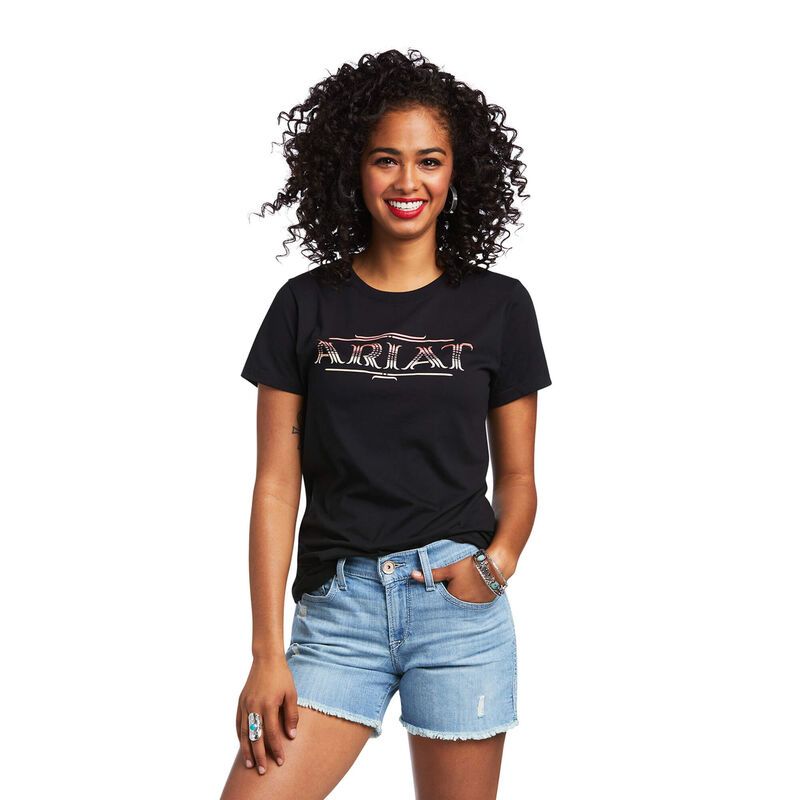 Ariat Ladies Tee Black Serape 10039974