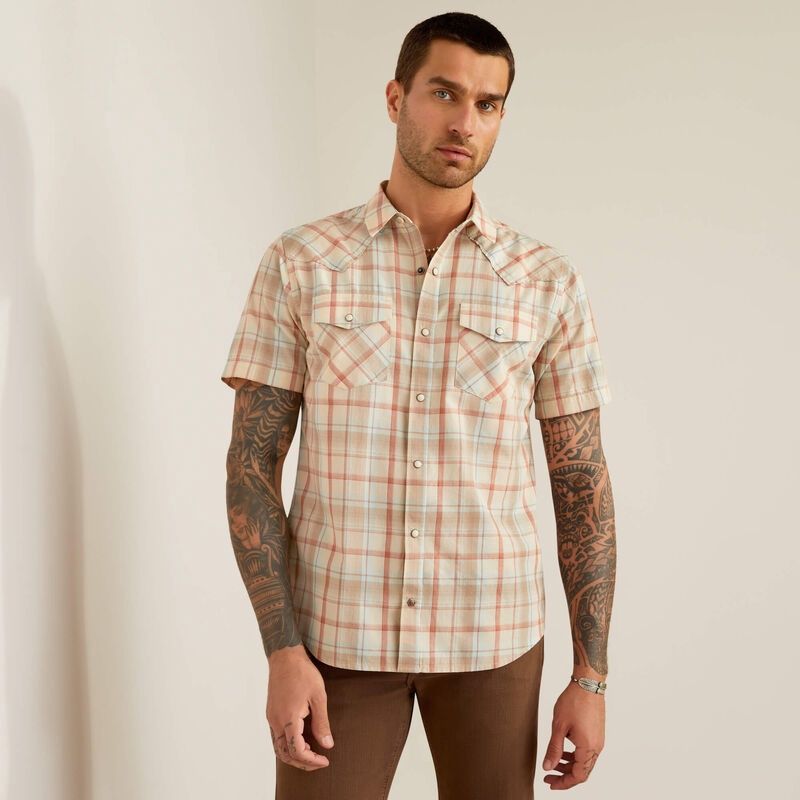 Ariat Mens Horton Retro Fit Snap Short Sleeve Shirt 10054702