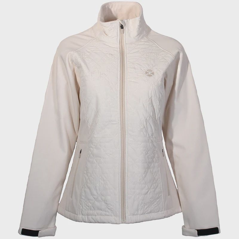 Hooey Youth Cream Softshell Quilted Jacket: HJ123CR-Y