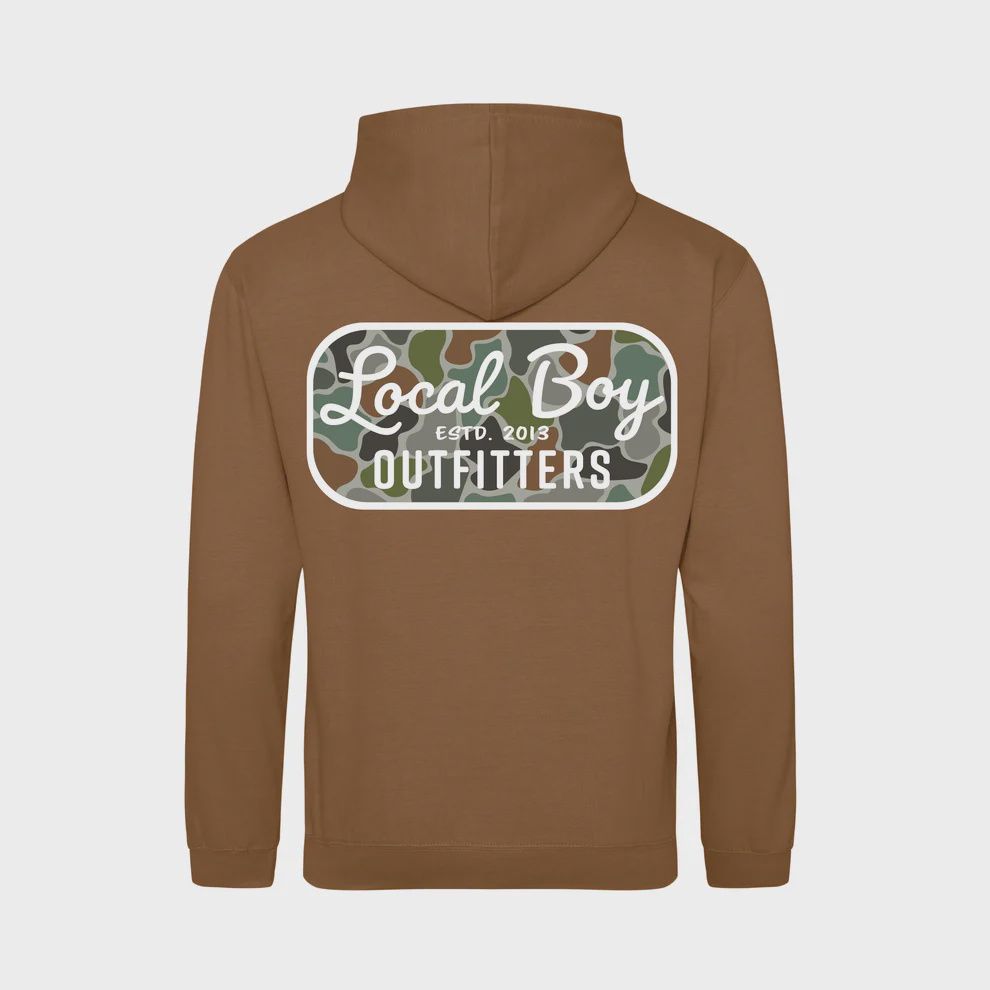 Local Boy Mens Retro Patch FC Brushwood Hoodie L1310035