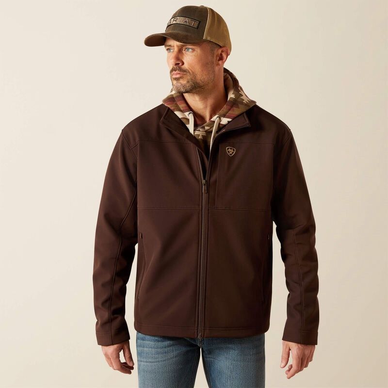 Ariat Mens Vernon Coffee Bean Soft Shell Jacket 10023330