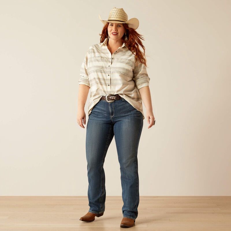 Ariat Womens Billie Jean Mustard Button Down 10055211