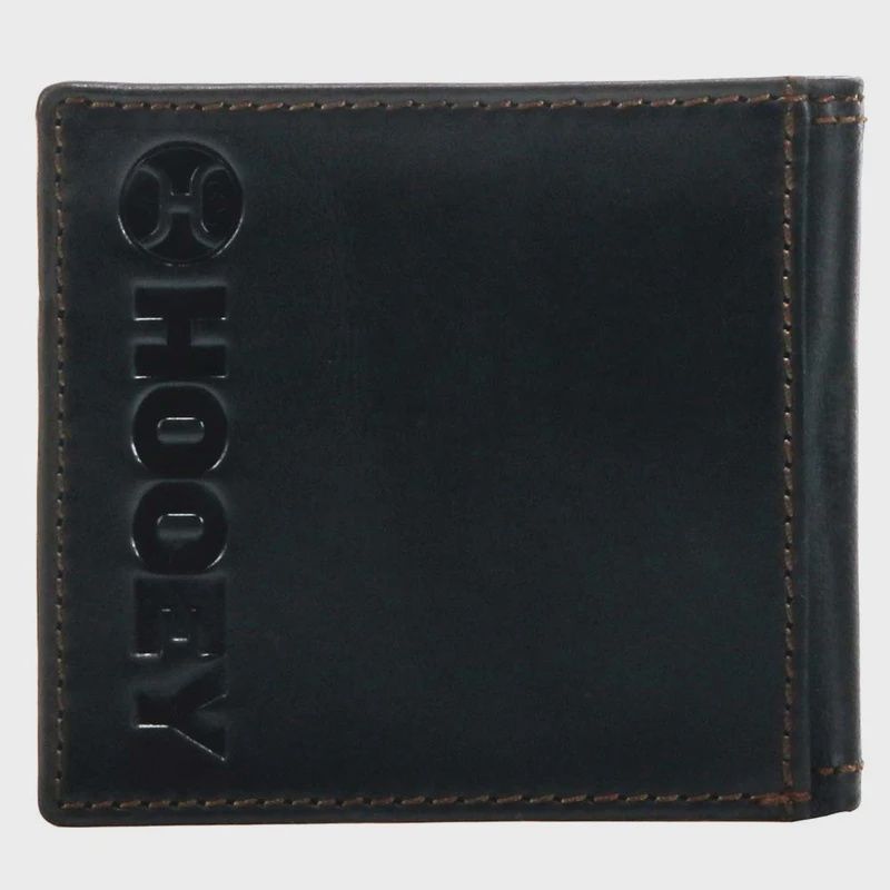 Hooey Mens Hooey Classic Black Bifold Wallet HBF001 BK