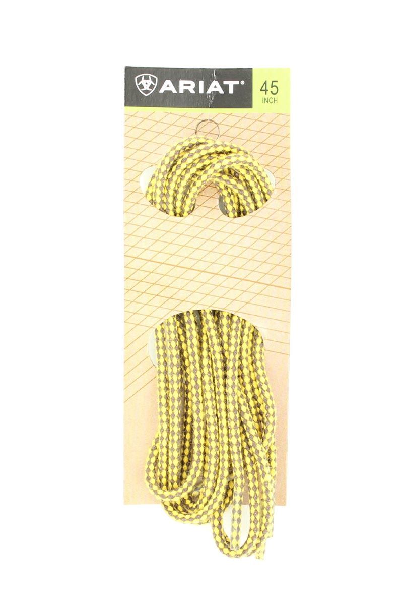 Ariat Waxed 45" Nylon Boot Lace Gold &amp; Tan A2302675-45