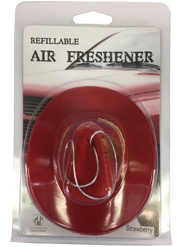 Cowboy Hat Air Freshener Red Strawberry 28504