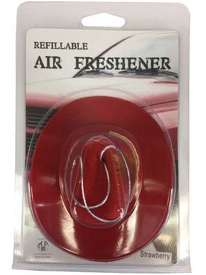 Cowboy Hat Air Freshener Red Strawberry 28504